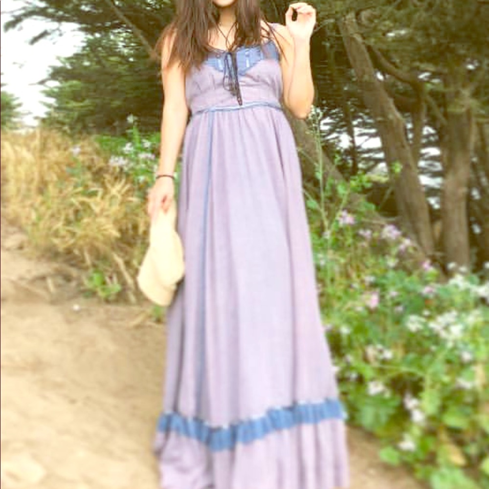 Gunne Sax by Jessica Prairie Maxi Vintage Dress